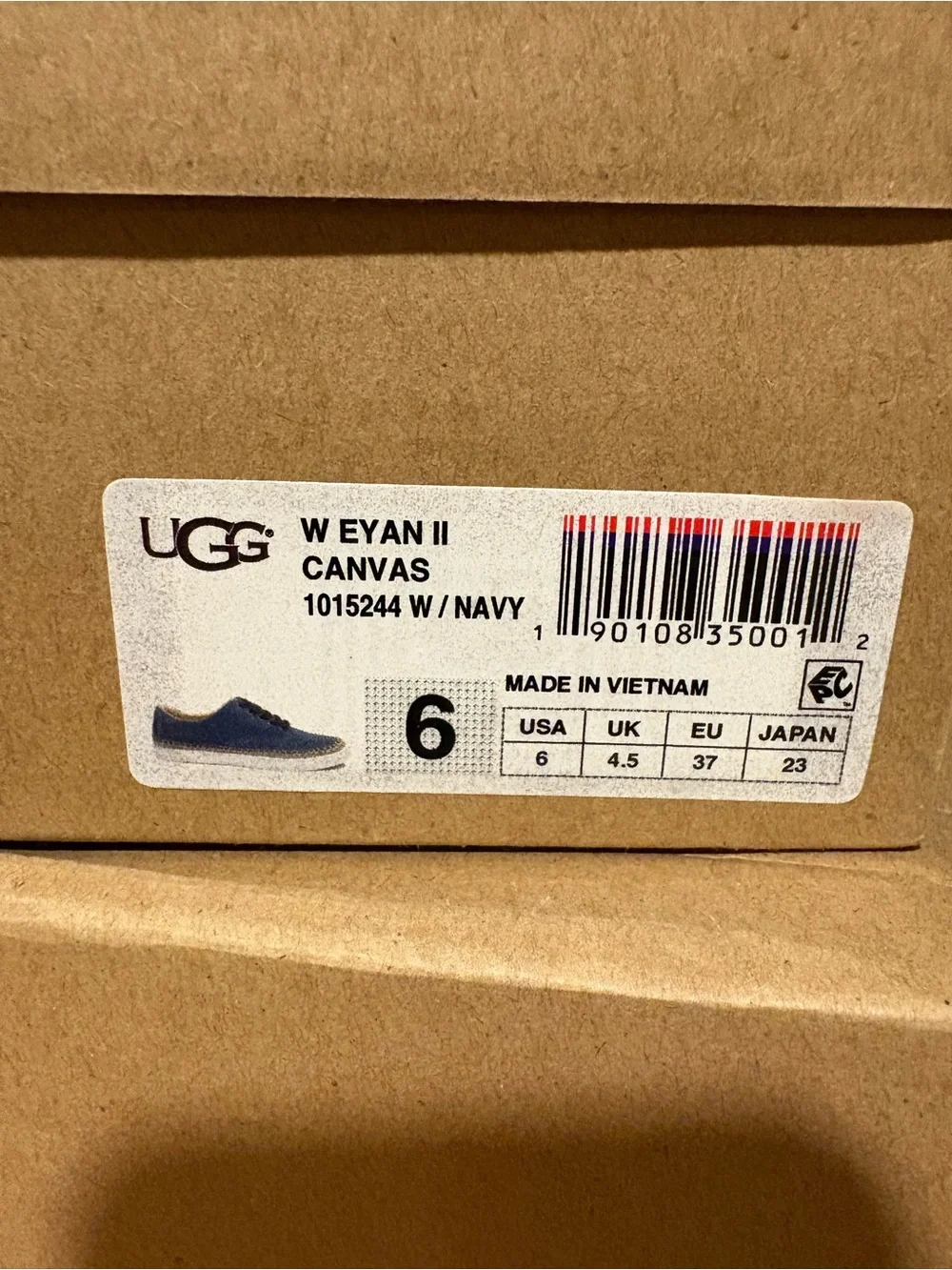 UGG Denim Blue Women's Lace-Up Espadrille Sneakers